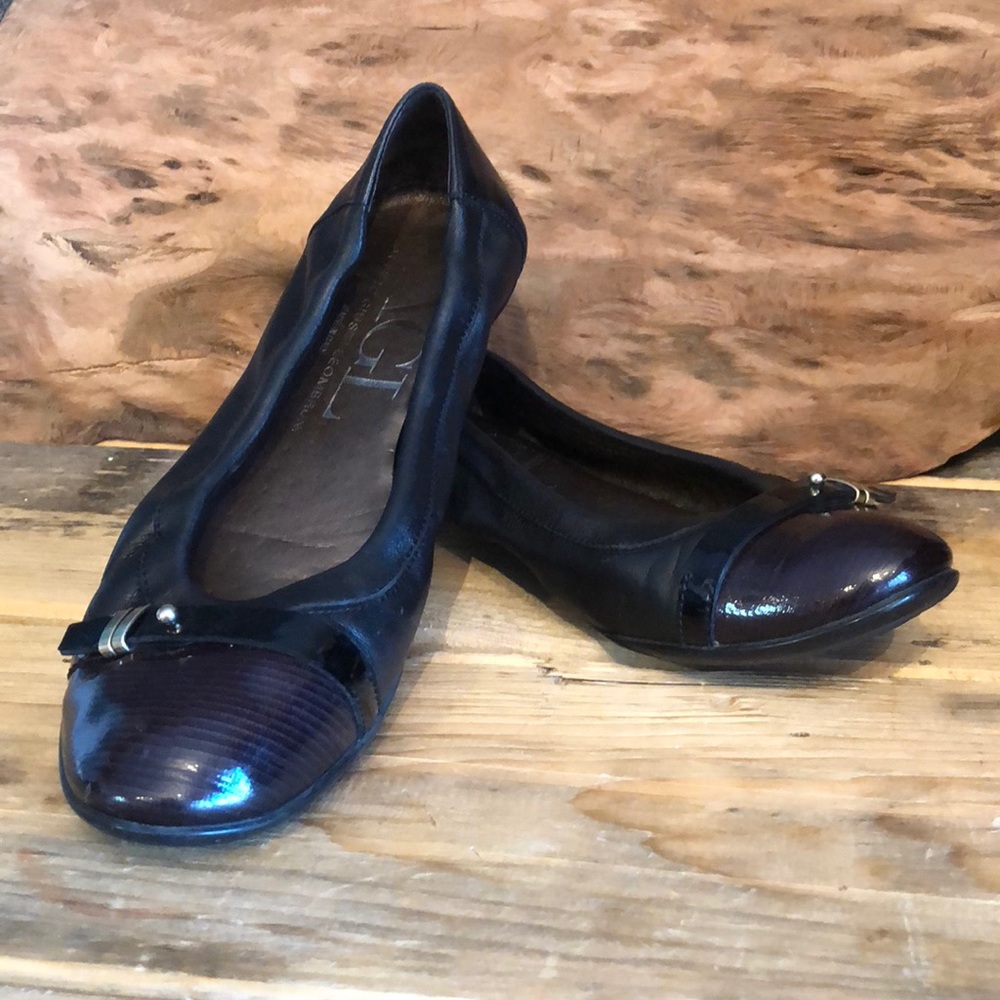 Black Attilio Giusti Leombruni Size 38 Flats